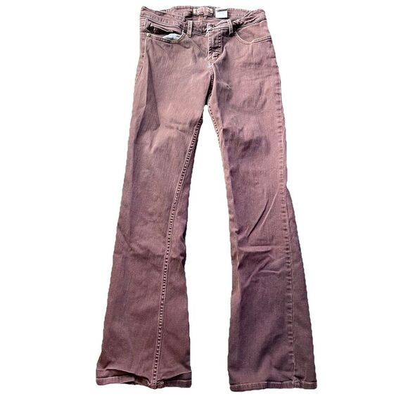 Paris Blues Denim - Paris Blues Y2K Brown Low Rise Bootcut Flare Jeans Pants Fade Juniors Size 5